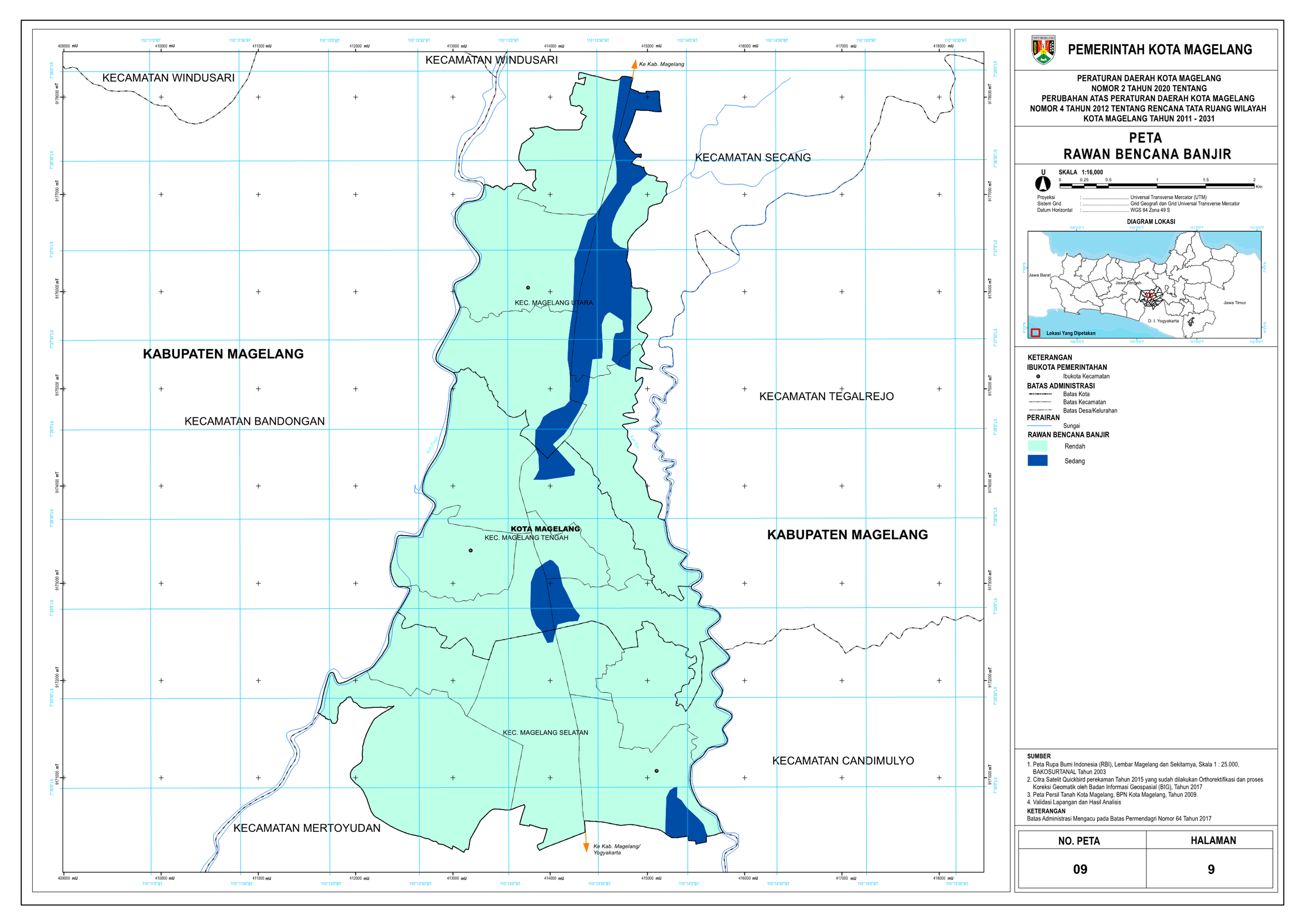 Gambar 2.10	Peta Rawan Bencana Banjir 