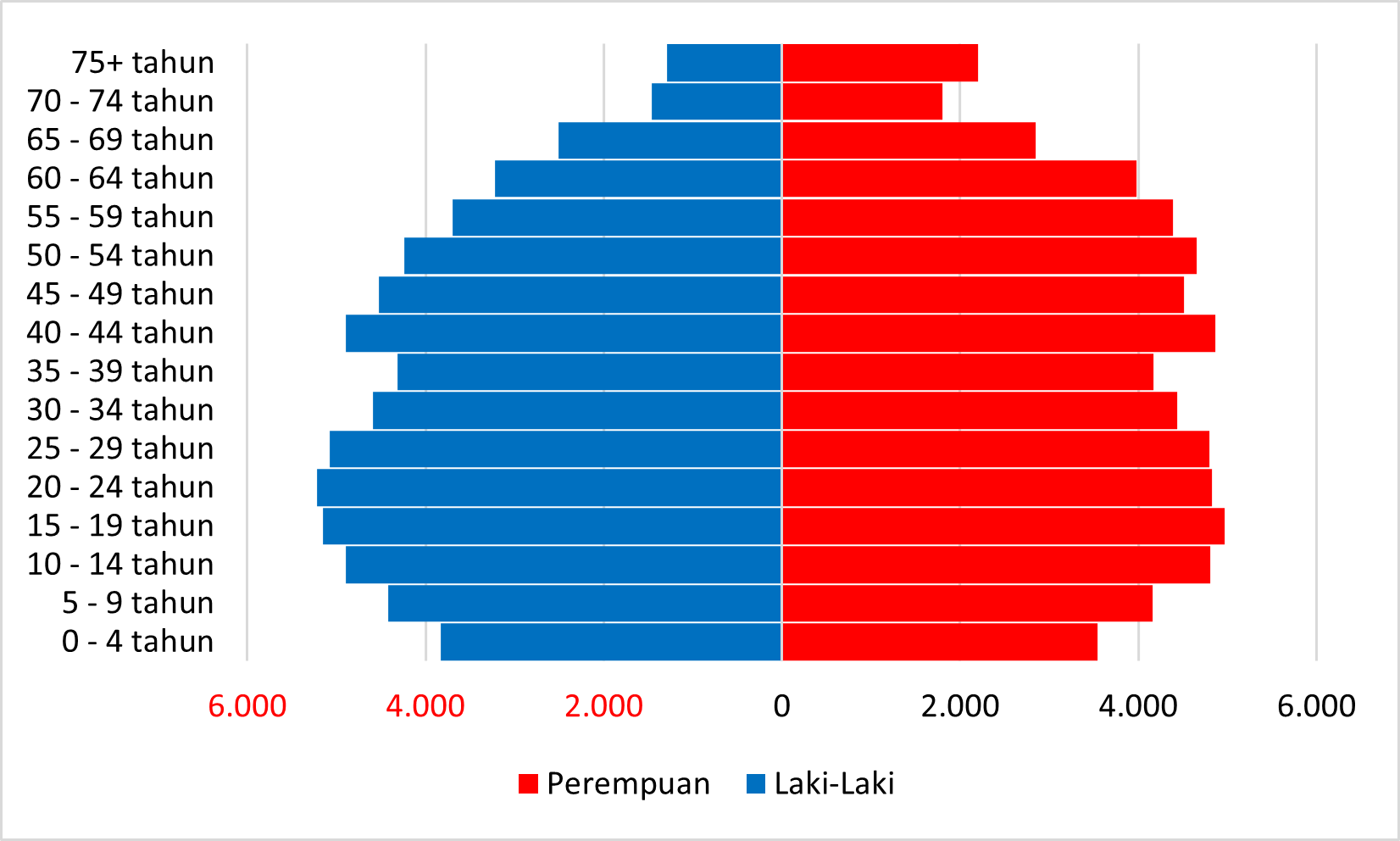 Gambar 2.12	Piramida Penduduk Kota Magelang Tahun 2023 